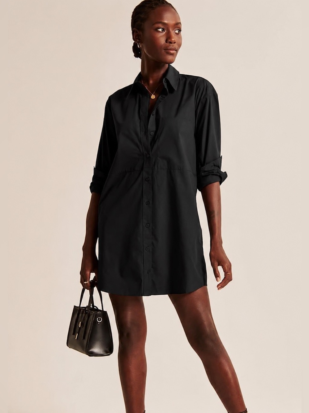 NWT Abercrombie & Fitch Relaxed Poplin Shirt Dress